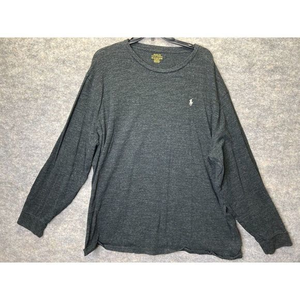 Polo Ralph Lauren Shirt‎ Mens Adult XXL Long Sleeve Gray Lightweight Casual Fit
